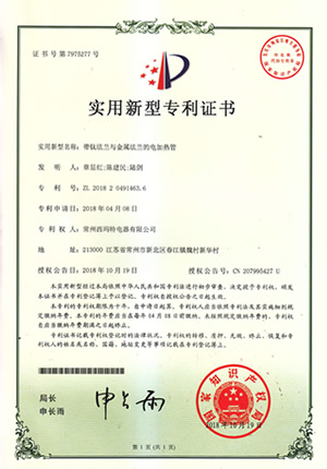 带钛法兰与金属法兰的电加热管